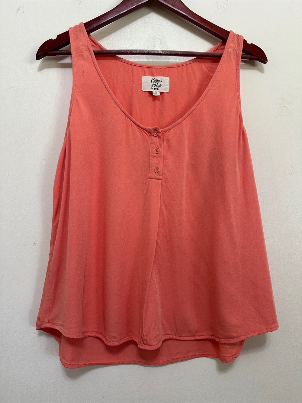Casual Sleeveless Coral Tank Top -